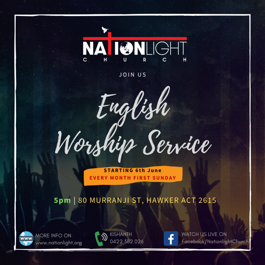 English Worship Service – Nationlight Church (Tamil Church)